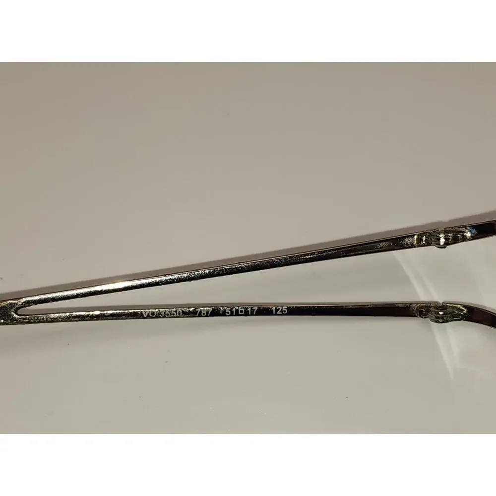 Vogue Eyeglasses, Frames Only, VO 3550 787, 51-17-125, Metal Silver Womens
